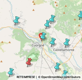 Mappa Strada del Caudano, 10082 Cuorgnè TO, Italia (5.47333)