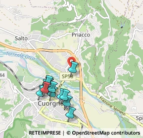 Mappa Strada del Caudano, 10082 Cuorgnè TO, Italia (1.00286)