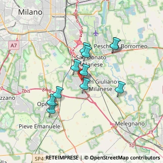 Mappa Via Campania, 20098 Area Industriale MI, Italia (3.01545)
