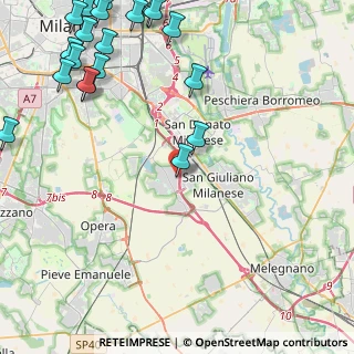 Mappa Via Campania, 20098 Area Industriale MI, Italia (6.47)