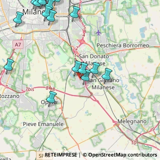 Mappa Viale Lombardia, 20098 Civesio MI, Italia (6.3005)
