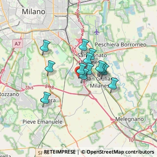 Mappa Viale Lombardia, 20098 Civesio MI, Italia (2.40846)