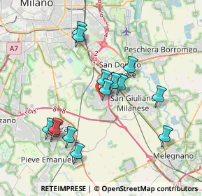 Mappa Viale Lombardia, 20098 Civesio MI, Italia (3.56857)