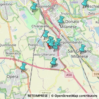 Mappa Via Romagna, 20098 San Giuliano Milanese MI, Italia (1.69308)
