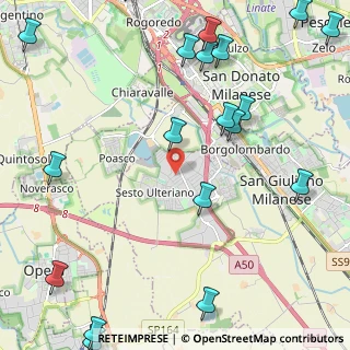 Mappa Via Romagna, 20098 Area Industriale MI, Italia (3.244)