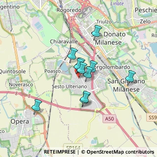 Mappa Via Romagna, 20098 Area Industriale MI, Italia (1.26182)