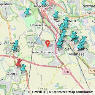 Mappa Via Romagna, 20098 Area Industriale MI, Italia (2.461)