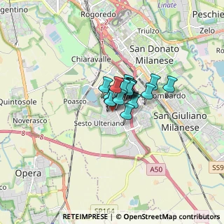Mappa Via Romagna, 20098 San Giuliano Milanese MI, Italia (0.71222)