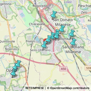 Mappa Via Romagna, 20098 Area Industriale MI, Italia (2.21769)