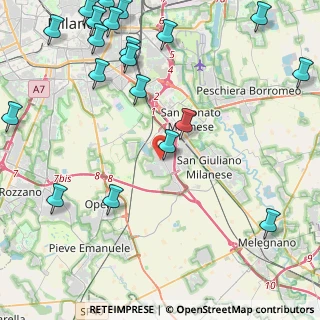 Mappa Via Romagna, 20098 Area Industriale MI, Italia (6.141)