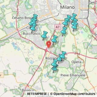 Mappa Strada 3, 20089 Rozzano MI, Italia (4.12875)