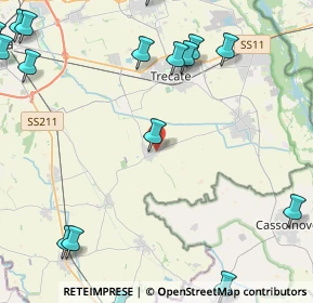 Mappa Via Cerano, 28060 Sozzago NO, Italia (6.885)