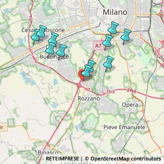 Mappa Strada 3, 20090 Rozzano MI, Italia (3.98727)