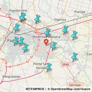 Mappa Via Lussemburgo, 35127 Padova PD, Italia (4.74077)