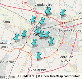 Mappa Via Prato della Valle, 35123 Padova PD, Italia (3.06154)