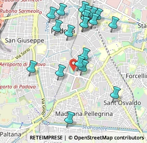 Mappa Via Prato della Valle, 35123 Padova PD, Italia (1.0605)