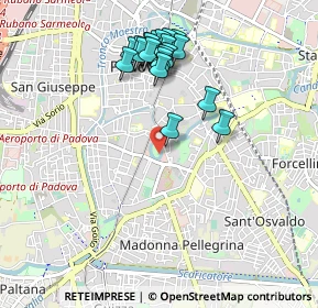 Mappa Via Prato della Valle, 35123 Padova PD, Italia (0.9405)