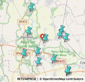 Mappa Via Giosuè Carducci, 26020 Palazzo Pignano CR, Italia (4.34083)