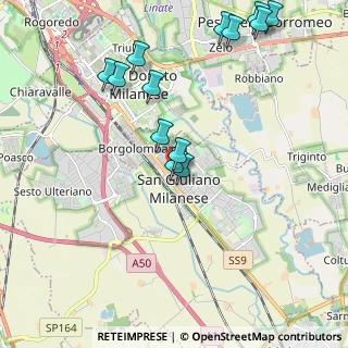 Mappa Piazza Italia, 20098 San Giuliano Milanese MI, Italia (2.25385)