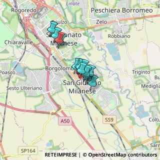 Mappa Piazza Italia, 20098 San Giuliano Milanese MI, Italia (1.048)