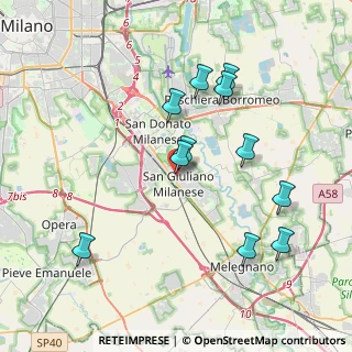Mappa Piazza Italia, 20098 San Giuliano Milanese MI, Italia (3.83455)