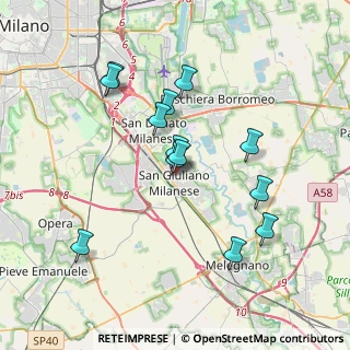 Mappa Via Turati Filippo, 20098 San Giuliano Milanese MI, Italia (3.42)