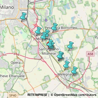 Mappa Via Turati Filippo, 20098 San Giuliano Milanese MI, Italia (3.0675)