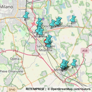 Mappa Via Turati Filippo, 20098 San Giuliano Milanese MI, Italia (3.95)