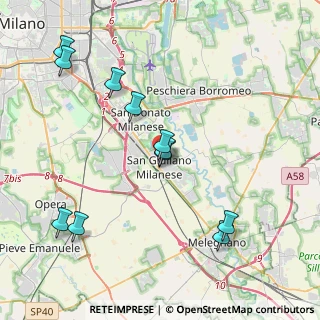 Mappa Via Fratelli Vigorelli, 20098 San Giuliano Milanese MI, Italia (4.27455)