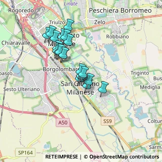 Mappa Via Turati Filippo, 20098 San Giuliano Milanese MI, Italia (1.492)