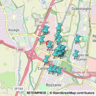 Mappa Centro direzionale Milanofiori Strada 6 Palazzo N, 20089 Rozzano MI, Italia (0.739)