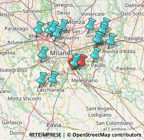 Mappa Industrial area, 20098 Area Industriale MI, Italia (13.48333)