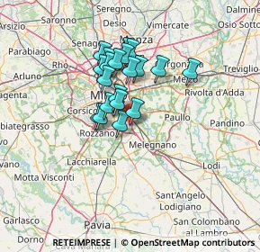 Mappa Industrial area, 20098 Area Industriale MI, Italia (10.1575)