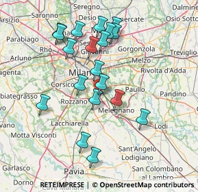 Mappa Industrial area, 20098 Area Industriale MI, Italia (14.34158)