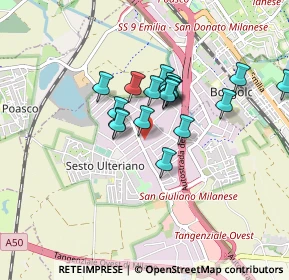 Mappa Industrial area, 20098 Area Industriale MI, Italia (0.64722)