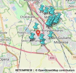 Mappa Industrial area, 20098 Area Industriale MI, Italia (1.6425)