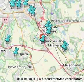 Mappa Industrial area, 20098 Area Industriale MI, Italia (5.489)