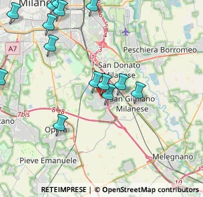 Mappa Industrial area, 20098 Area Industriale MI, Italia (5.87)