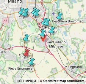 Mappa Industrial area, 20098 Area Industriale MI, Italia (3.94077)