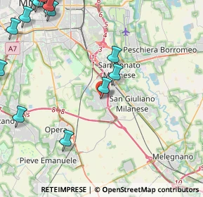 Mappa Viale Lombardia, 20098 Area Industriale MI, Italia (7.008)