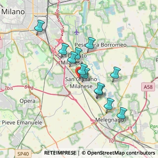 Mappa Via Francesco Baracca, 20098 San Giuliano Milanese MI, Italia (3.1)