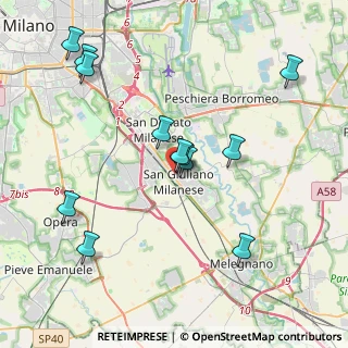 Mappa Via Francesco Baracca, 20098 San Giuliano Milanese MI, Italia (4.185)