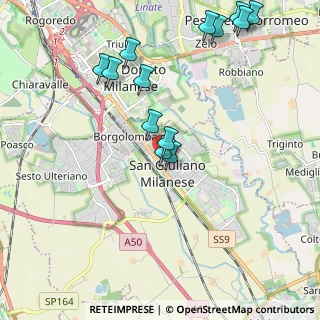 Mappa Via Francesco Baracca, 20098 San Giuliano Milanese MI, Italia (2.25615)
