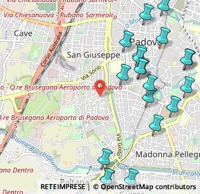 Mappa Via Torino, 35142 Padova PD, Italia (1.315)