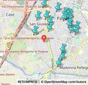 Mappa Via Torino, 35142 Padova PD, Italia (1.187)