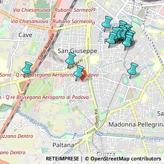 Mappa Via Torino, 35142 Padova PD, Italia (1.298)