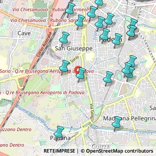 Mappa Via Torino, 35142 Padova PD, Italia (1.3615)