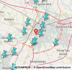 Mappa Via Torino, 35142 Padova PD, Italia (5.24438)