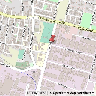 Mappa Via Lussemburgo, 2, 35010 Padova, Padova (Veneto)