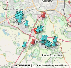 Mappa Via Monviso, 20089 Rozzano MI, Italia (3.53368)